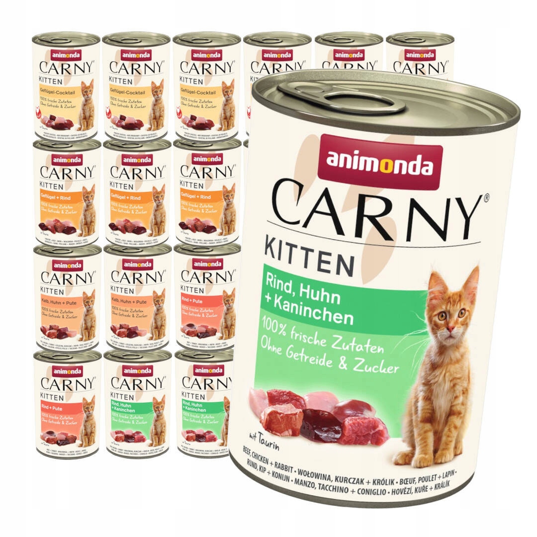 Levně Animonda Carny Kitten 24x400g Vlhké Krmivo pro koťata Mix Chutí