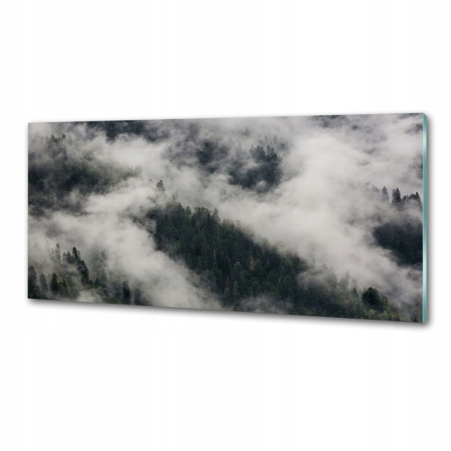 Panel do kuchyne Hmla nad lesom 125 x 50 cm Lepidlo