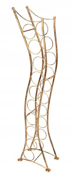 STOJAK NA BUTELKI WINO METALOWY REGAŁ PÓŁKA WINA