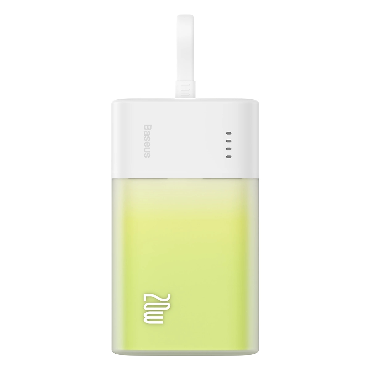Powerbanka Baseus Popsicle 5200 mAh 20 W s vestavěným kabelem Lightning (+ bílá barva)