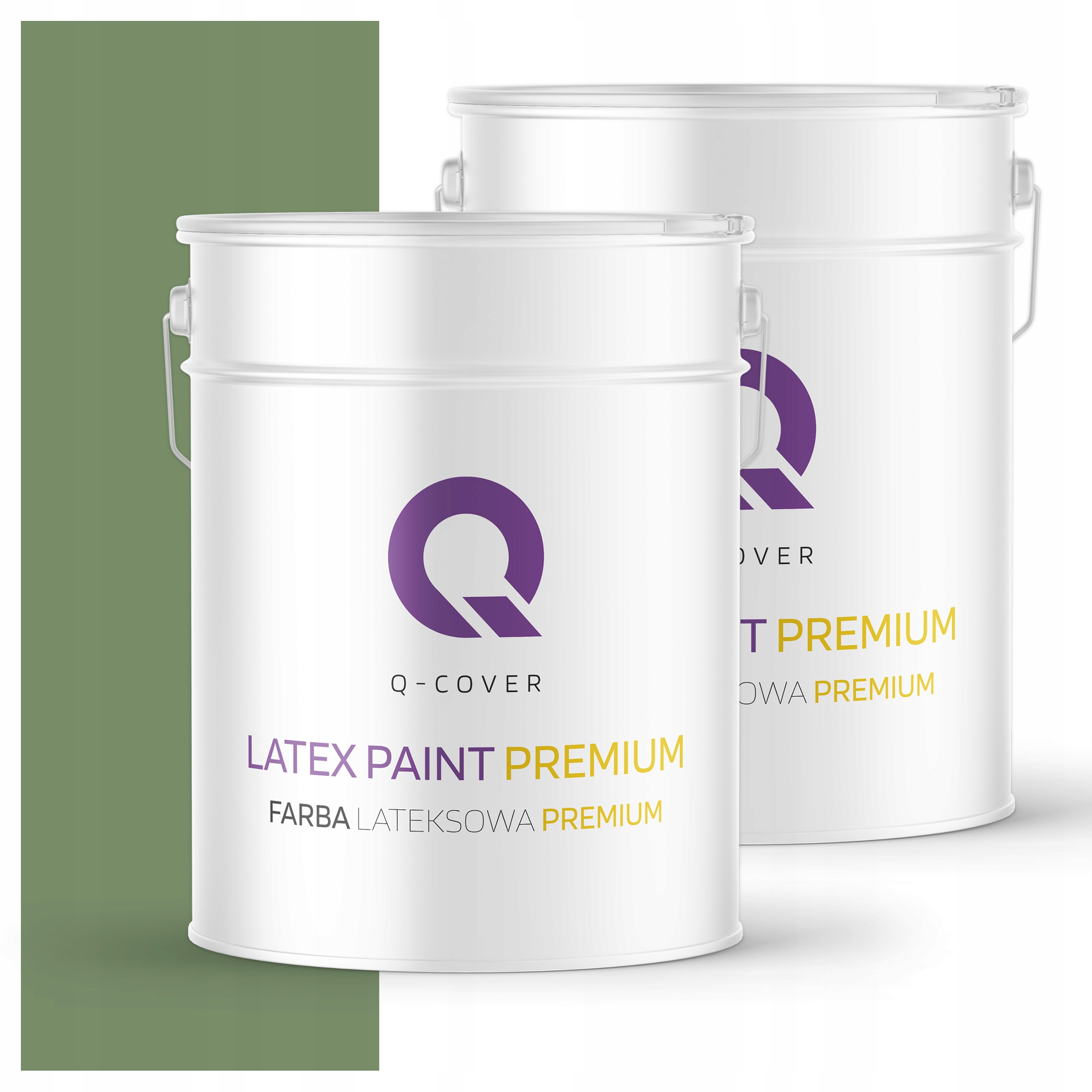 Farba odolná voči škvrnám Umývateľná na steny stropov 10L Hlboká matná zelená tmavá