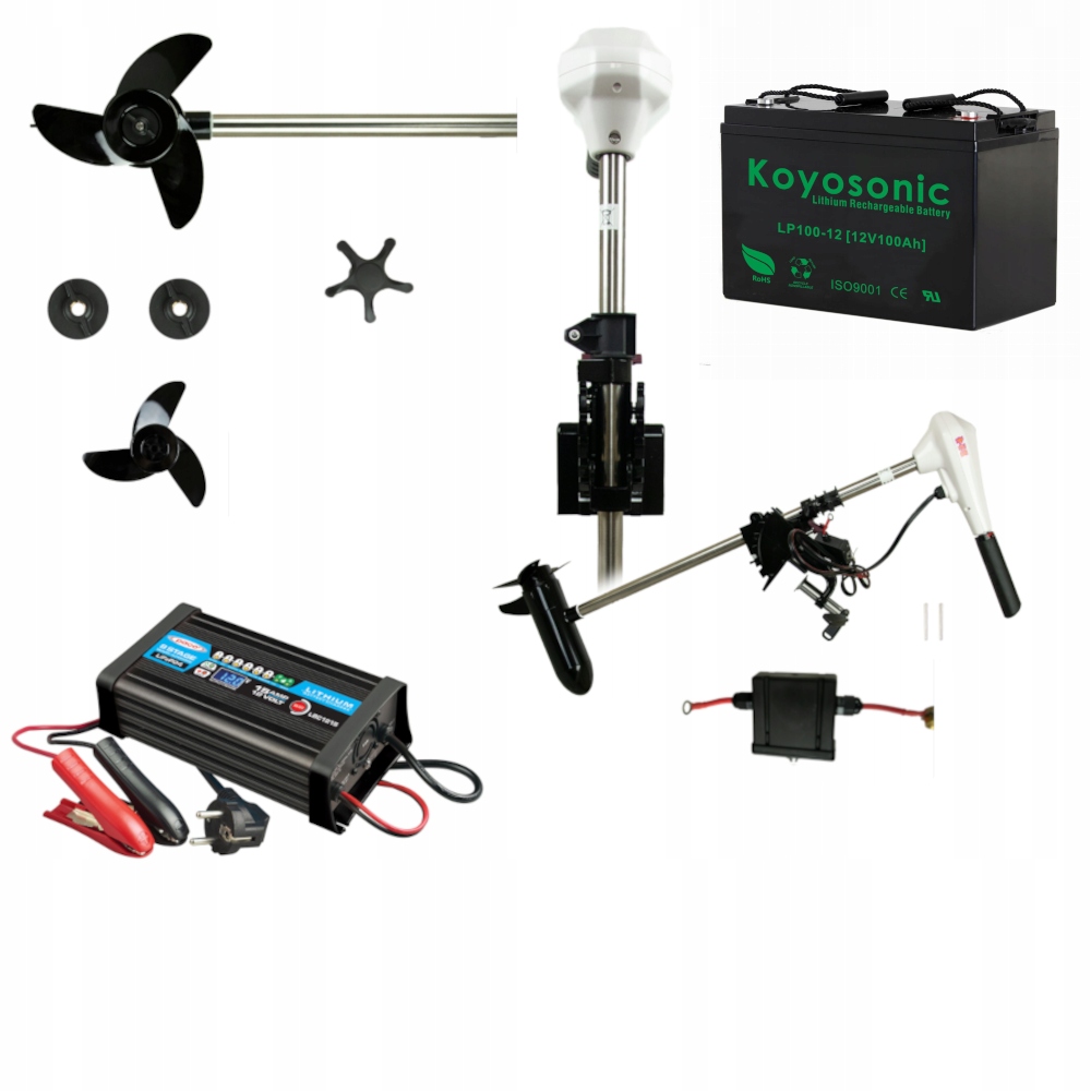 Zestaw Silnik Zaburtowy Haibo D44 Aku Koyo LifePO4 100Ah Ład LBC1210