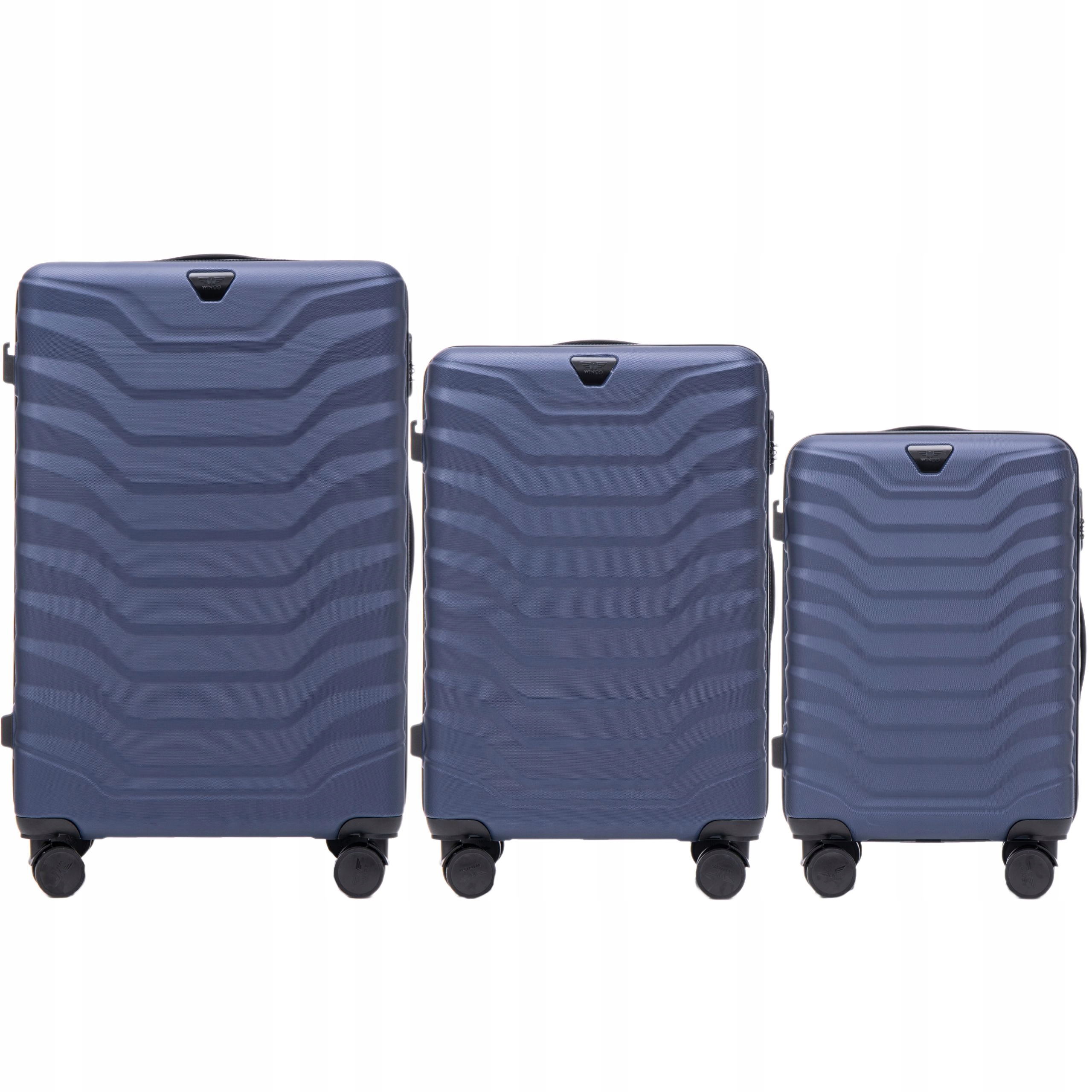 Sada 3 cestovních kufrů do letadla Wings Sada tvrdých zavazadel
