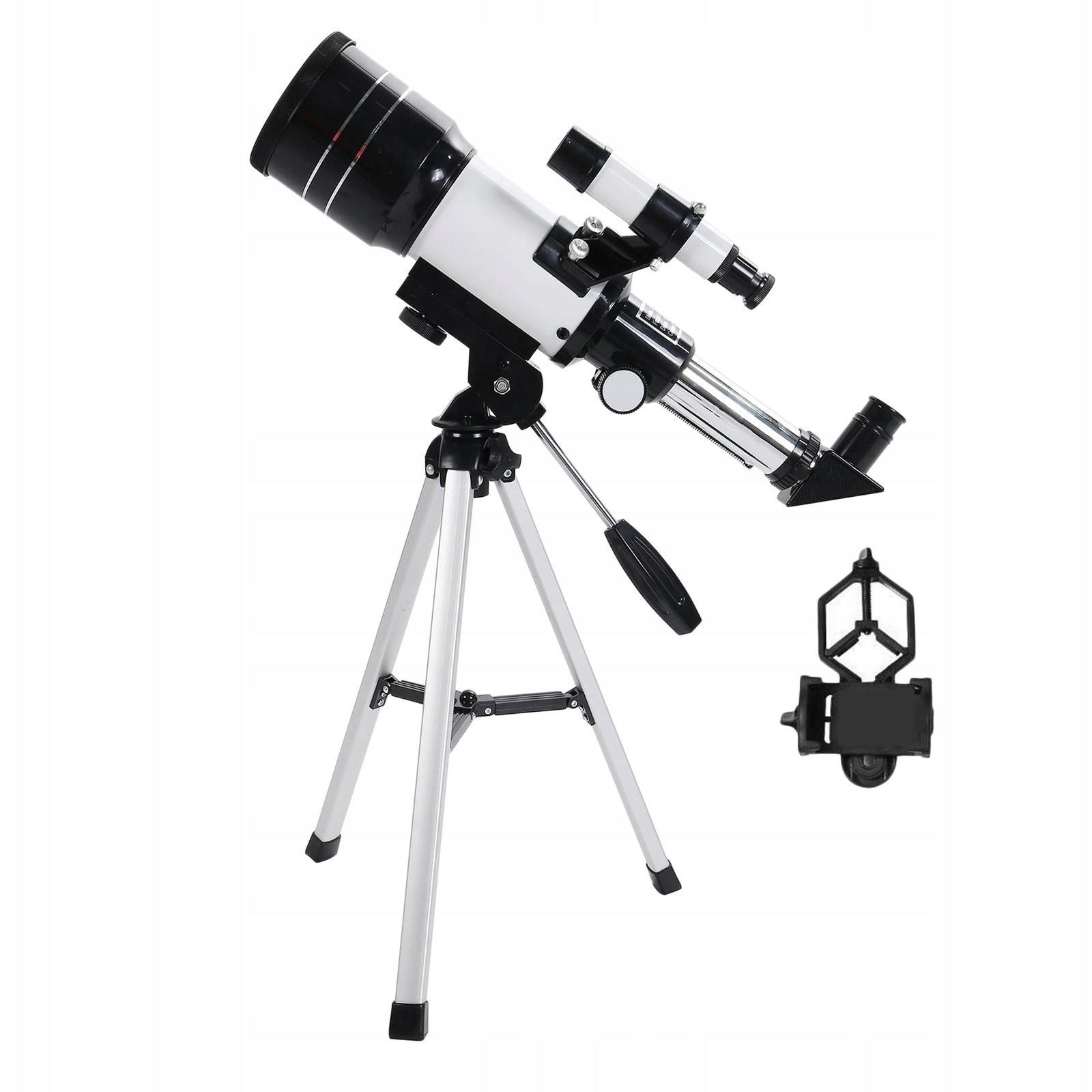 Teleskop Astronomiczny Reflektorowy HD 70mm F30070 z Statywem i Uchwytem na Telefon
