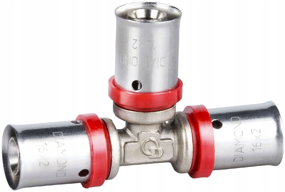 

Trójnik Red. Pex/al/pex 20 X 16 X 16 Zaprasowywany