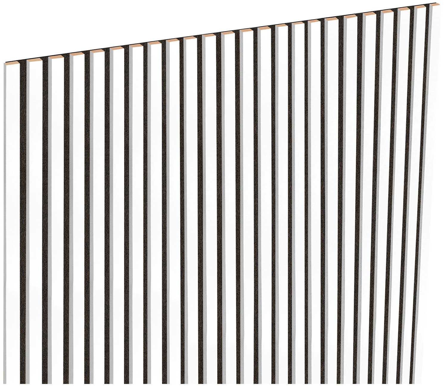 lamele zestaw lameli na ścianę 110x275 cm 24szt na filcu biały mat