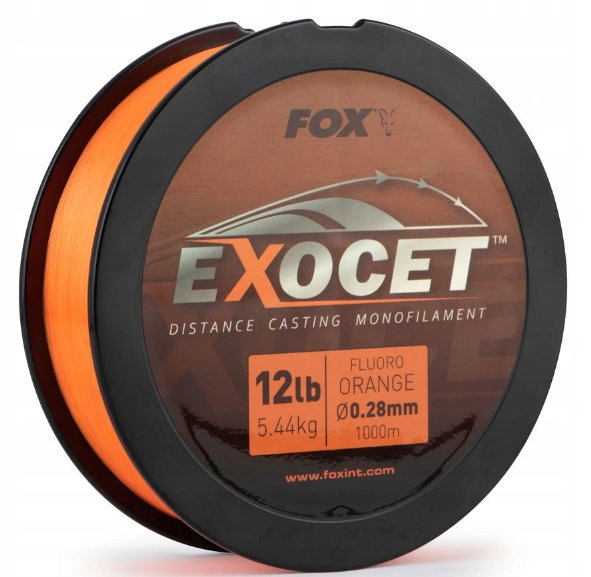 Żyłka Fox Exocet Fluoro Orange 0,35mm 8,00kg. 1000m
