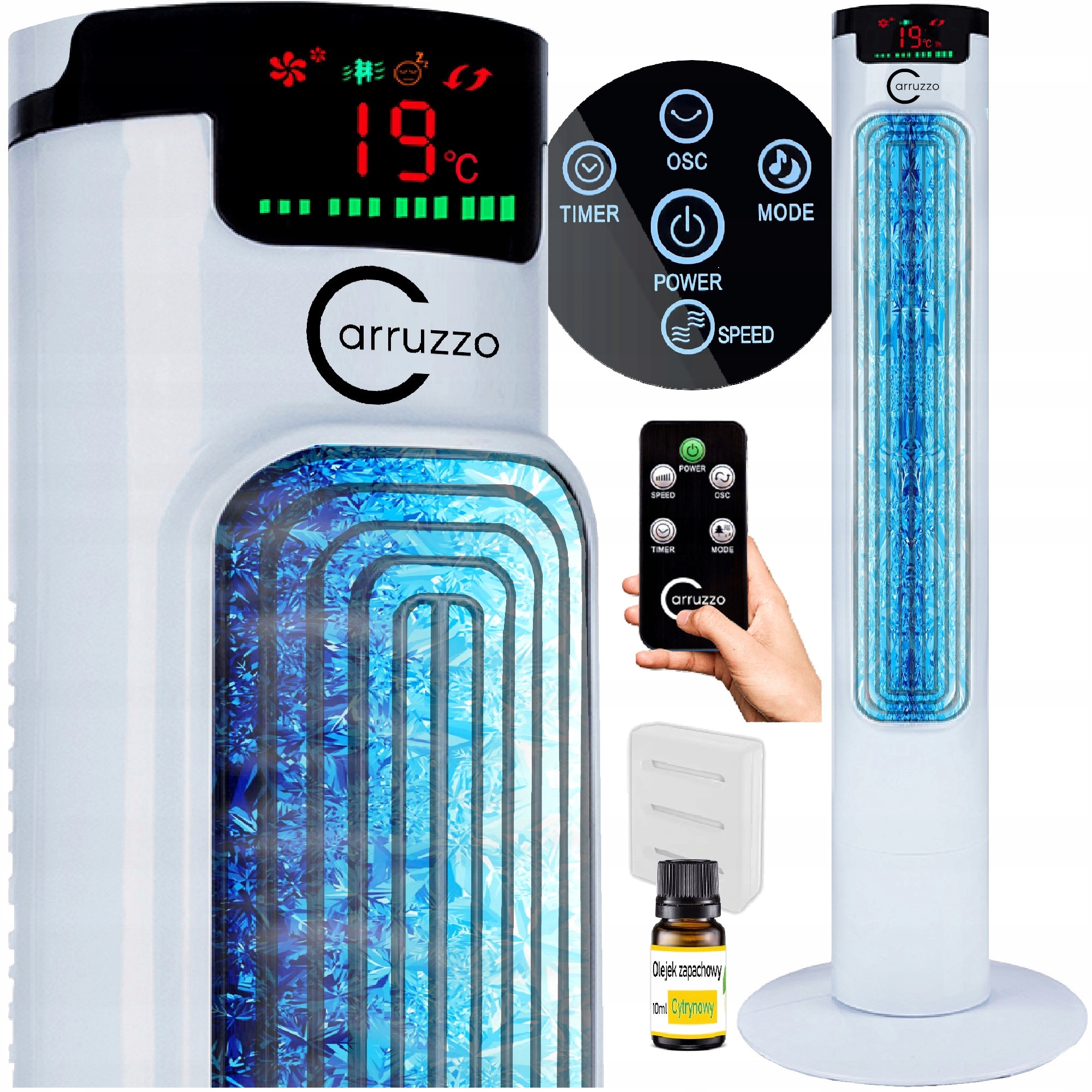 Колонна вентилятор Вентилятор тихий сильный стоя ЖК-дисплей пульт дистанционного управления ароматерапия