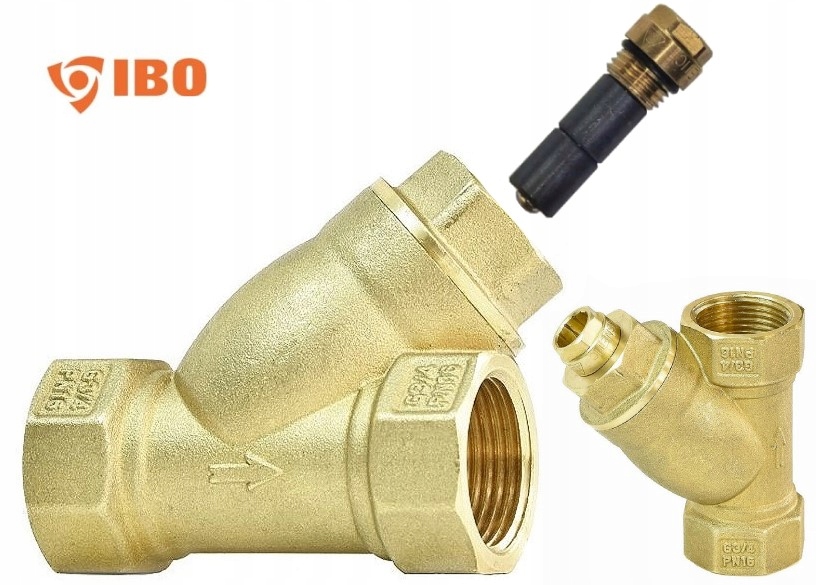 3/4" UHLÝ MAGNETICKÝ FILTER NA VODNÉ SEDIMENTY, MOSADZ, značka IBO