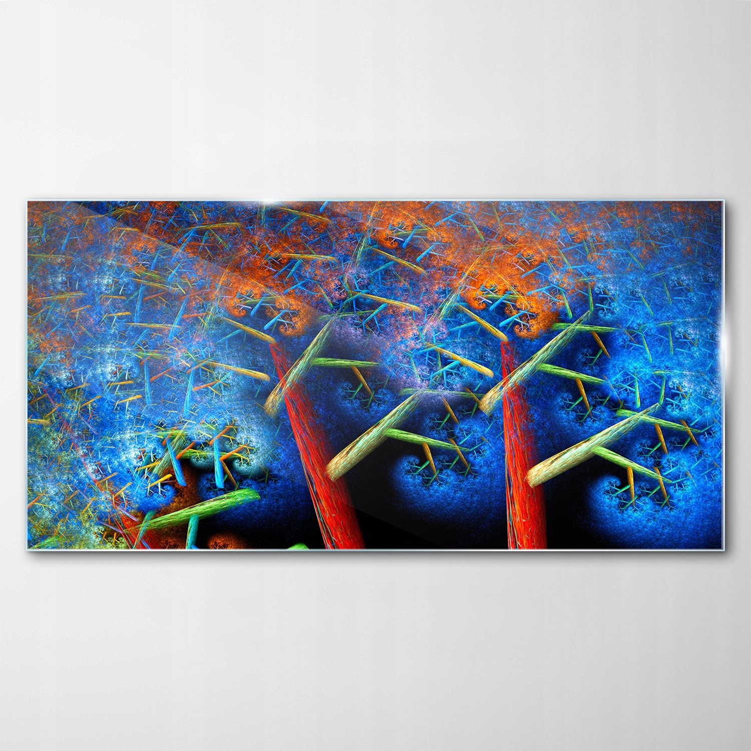 

Hartowany Obraz Szklany Magiczny Las drzewa 120x60