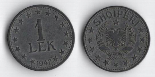 ALBANIA 1947 1 LEK