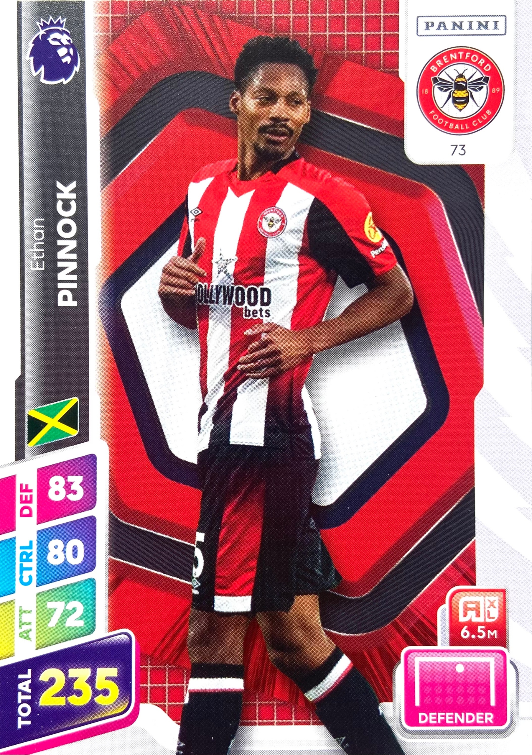 Premier League Plus 2025 Base 73 Ethan Pinnock Brentford
