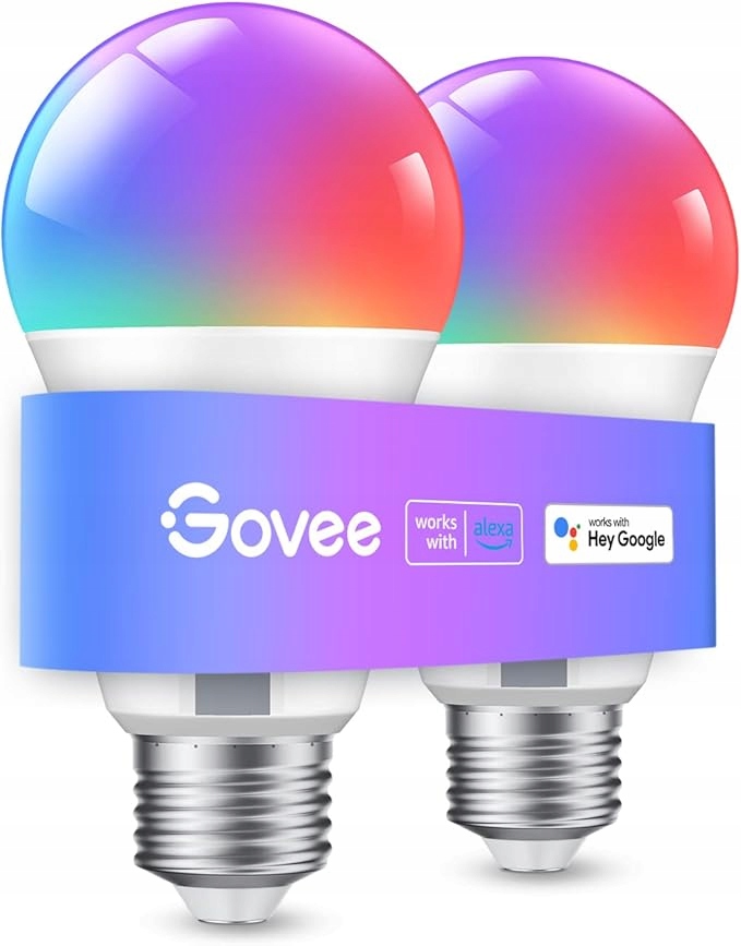 Inteligentné Žiarovky Rgb Aplikácia Govee H6008 Sada 2KS Závit E27 Zábava