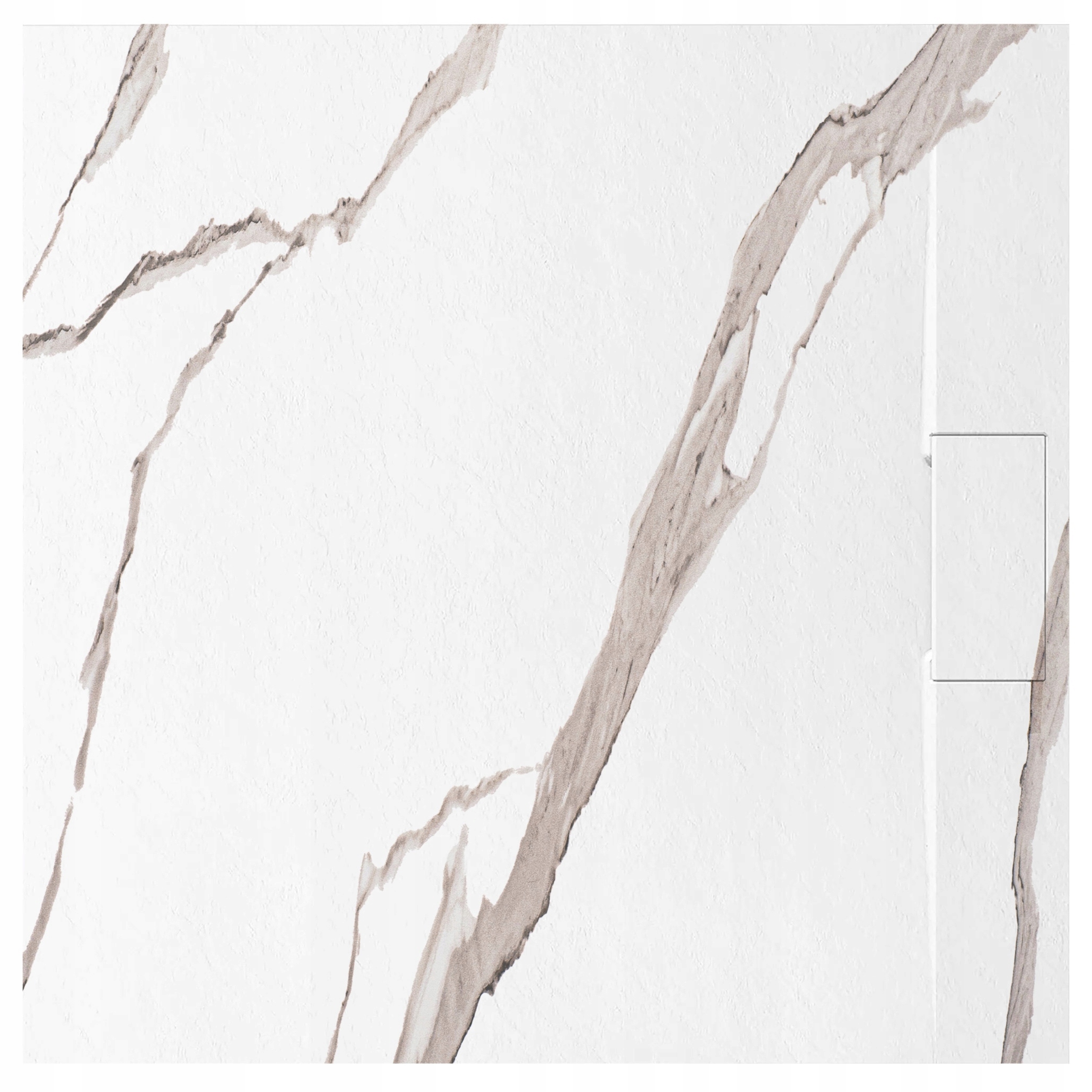 Kompozitová Vanička Bílá 90x90 cm Kamenná Vanička Rea Bazalt Carrara