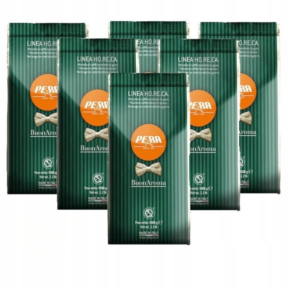 Levně Káva zrnková Pera Buon Aroma 100% Italská káva 6 kg sada