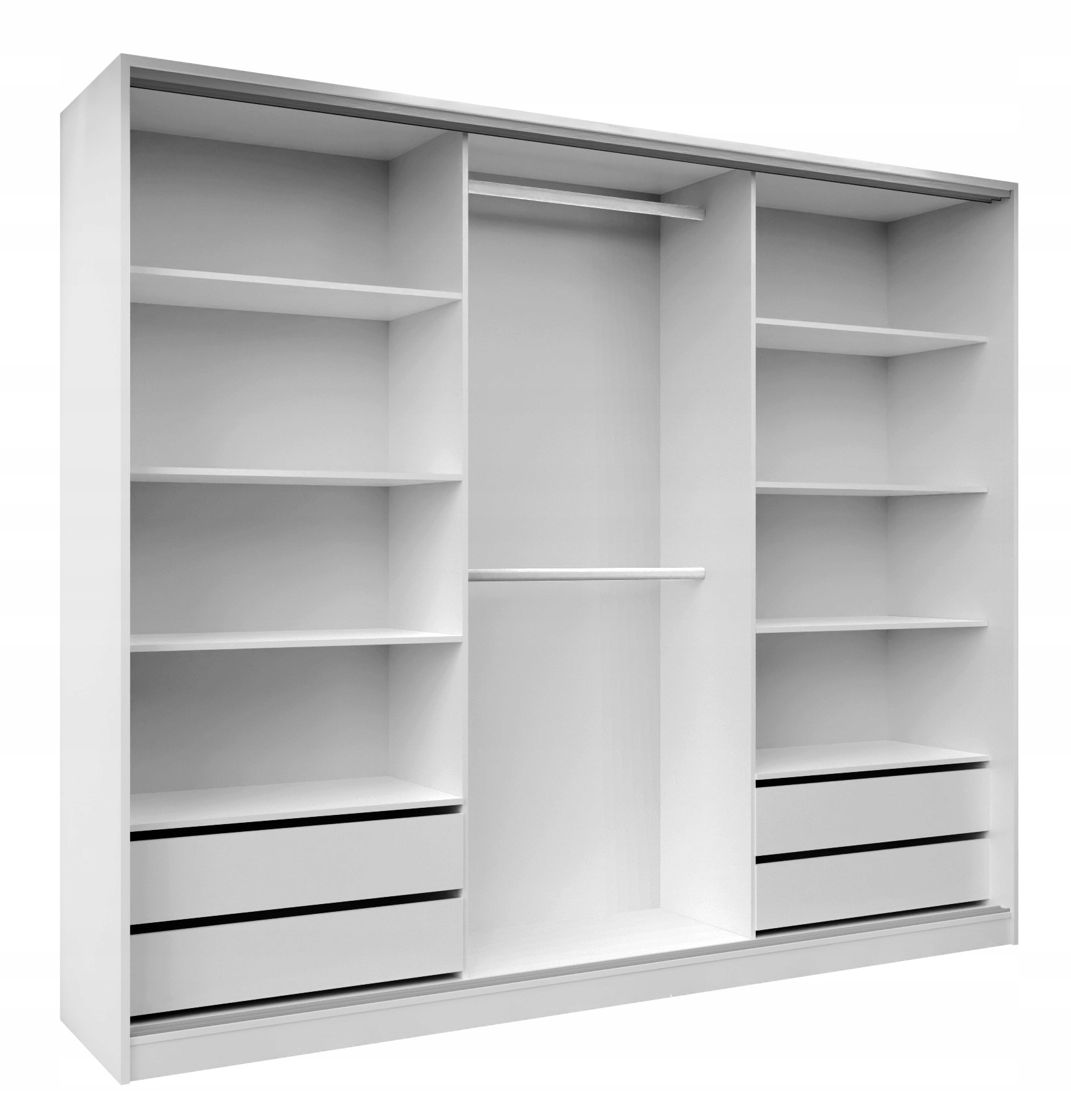 Szafa przesuwna lustro szuflady 200x205x56 ARTISAN PAOLA 10 Głębokość mebla 56 cm