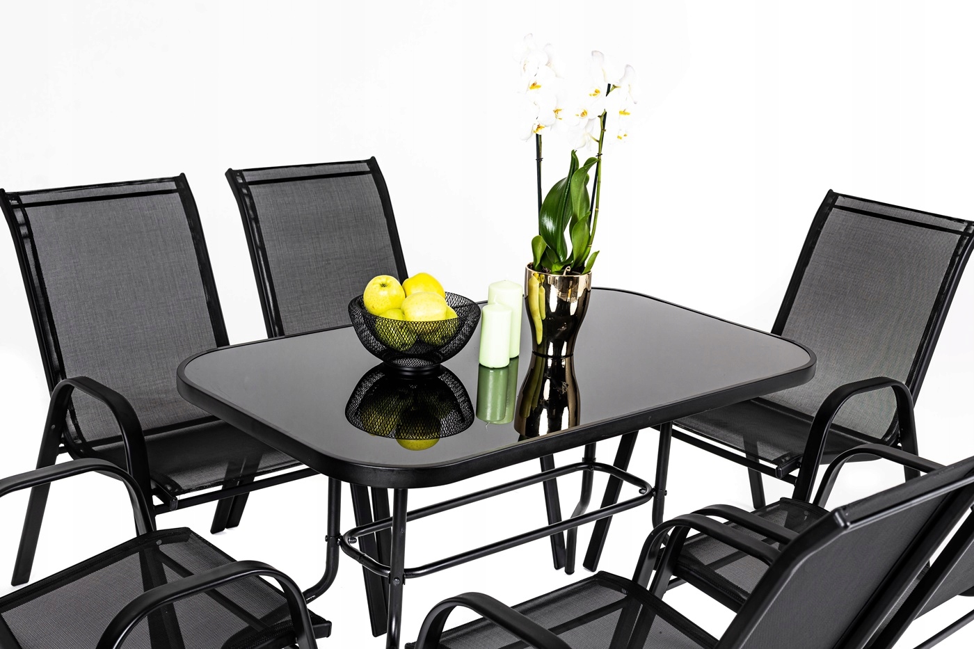 MEBLE OGRODOWE ZESTAW STÓŁ 6+1 NA TARAS BALKON Linia MAT-COMPANY