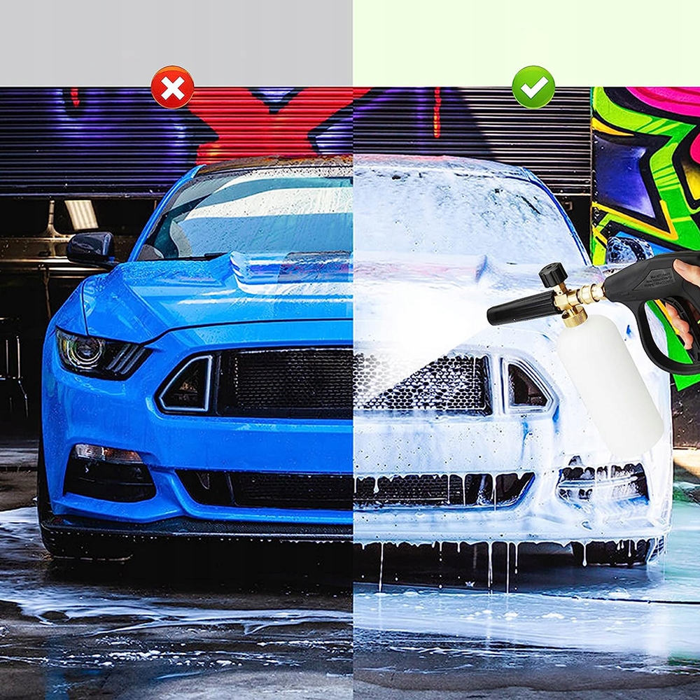 PIANOWNICA PISTOLET DO MYCIA SAMOCHODU + 5 DYSZE Marka Inny producent