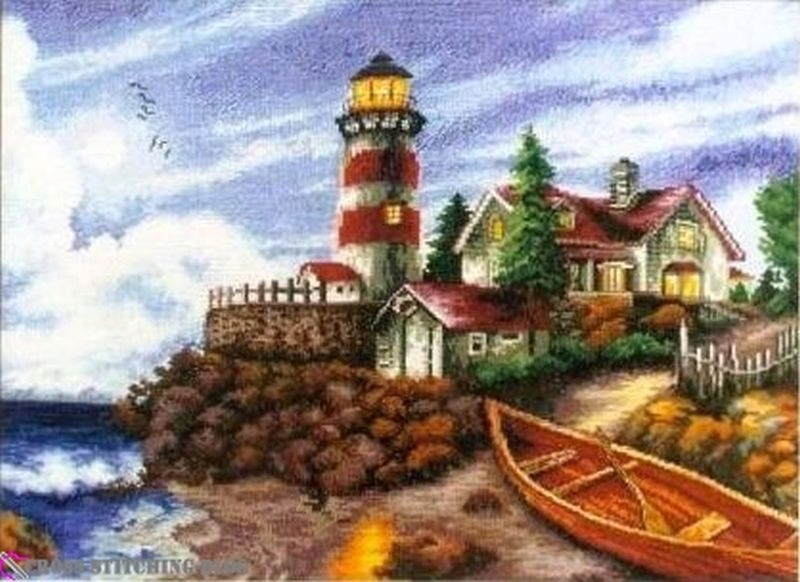 Křížková výšivka počítaná sada (kanva, mulina)