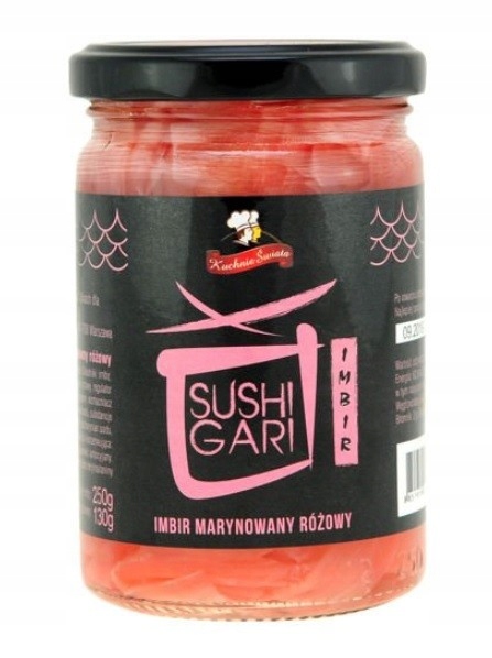 

Imbir Sushi Gari marynowany różowy 250g