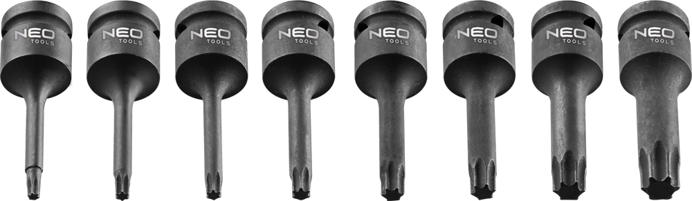 Klucze udarowe torx, 1/2" 9szt. Neo 08-712