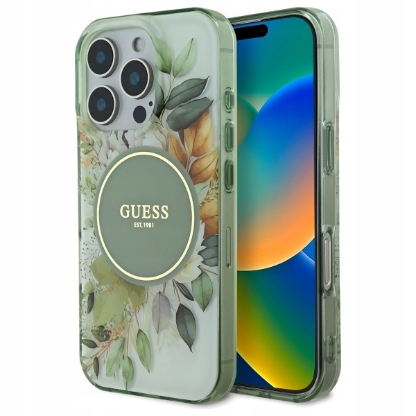 Guess GUHMP16XHFWBDCEN iPhone 16 Pro Max 6.9" zelené/green pevné pouzdro