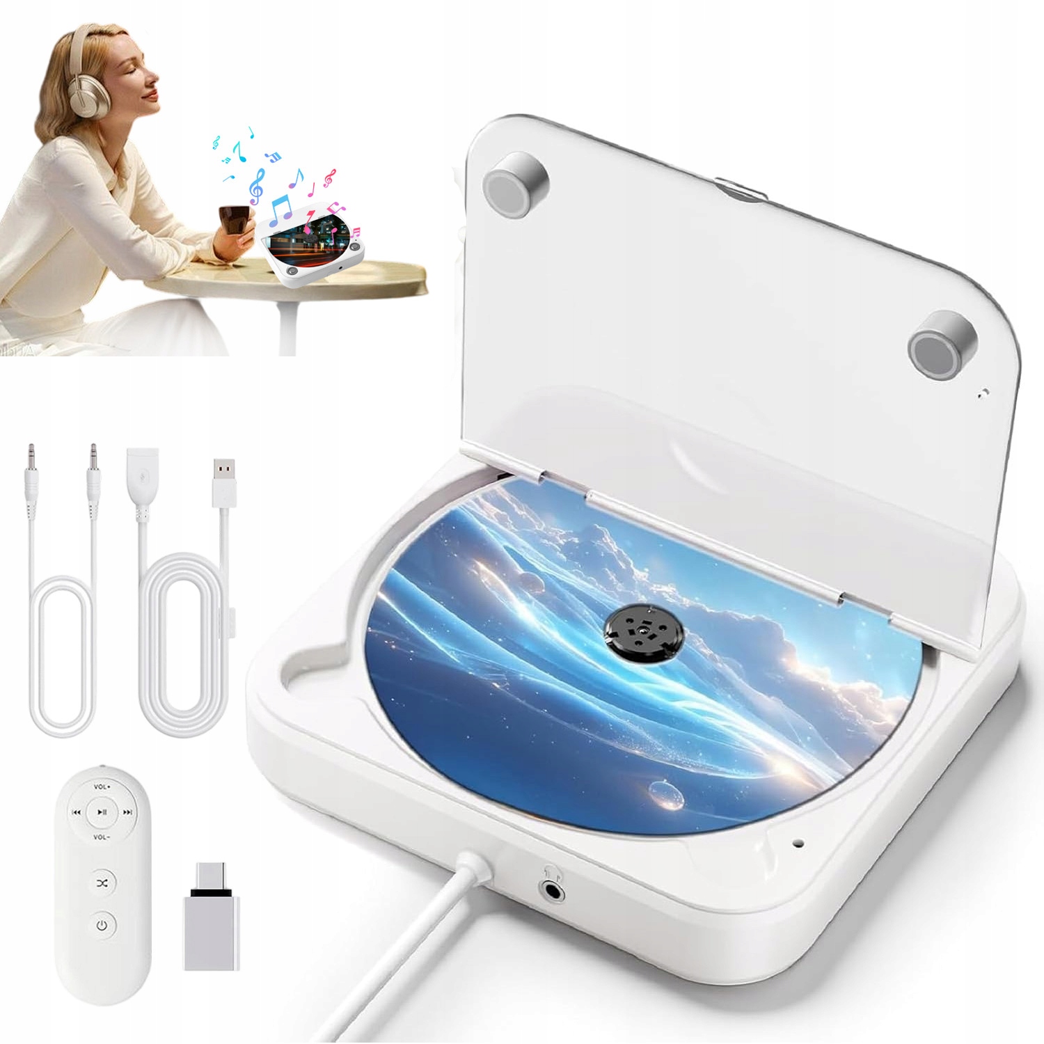 Usb CD Přehrávač Do Auta Aux, Vysoká Kompatibilita