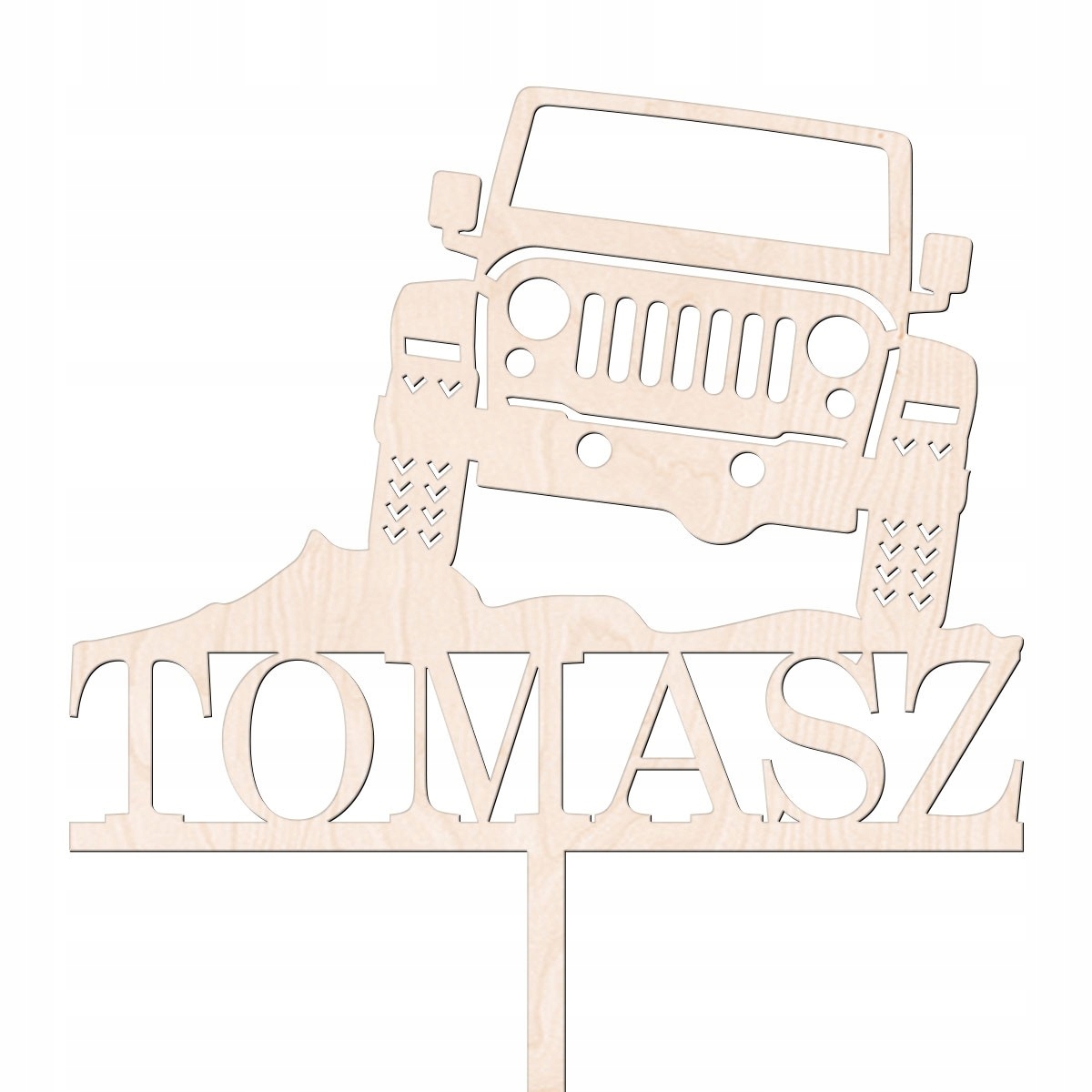 TOPPER TERENÓWKA JEEP DŻIP URODZINY NAPIS NA TORT