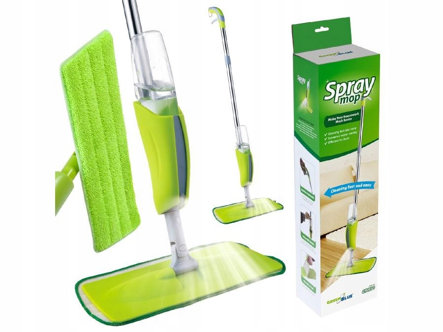 Levně Mop s rozprašovačem Greenblue GB830 obsahuje 2 zesílené microvláknové náplně