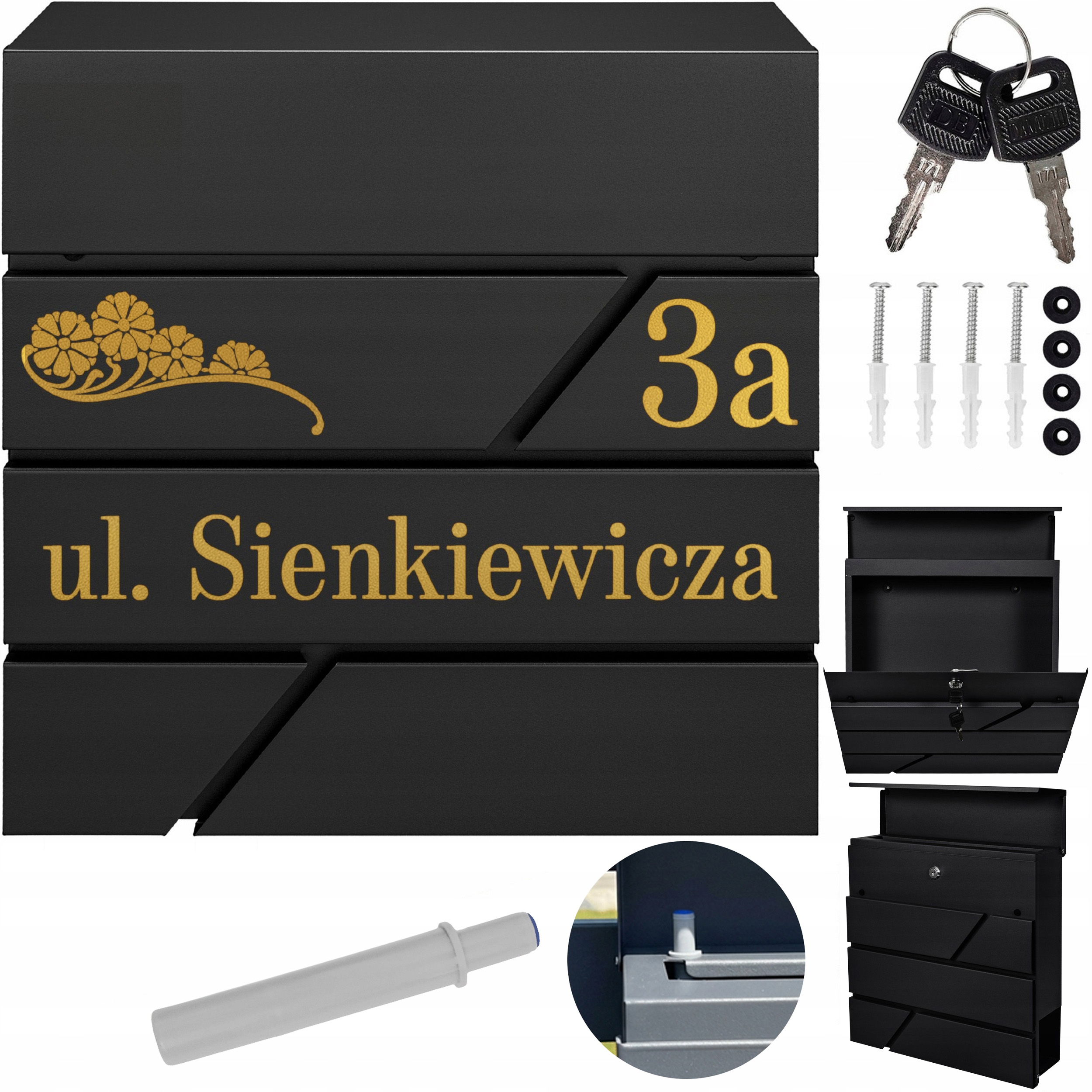 Schránka Na Poštu, Moderní Novinový Pult Zlatý Vzor