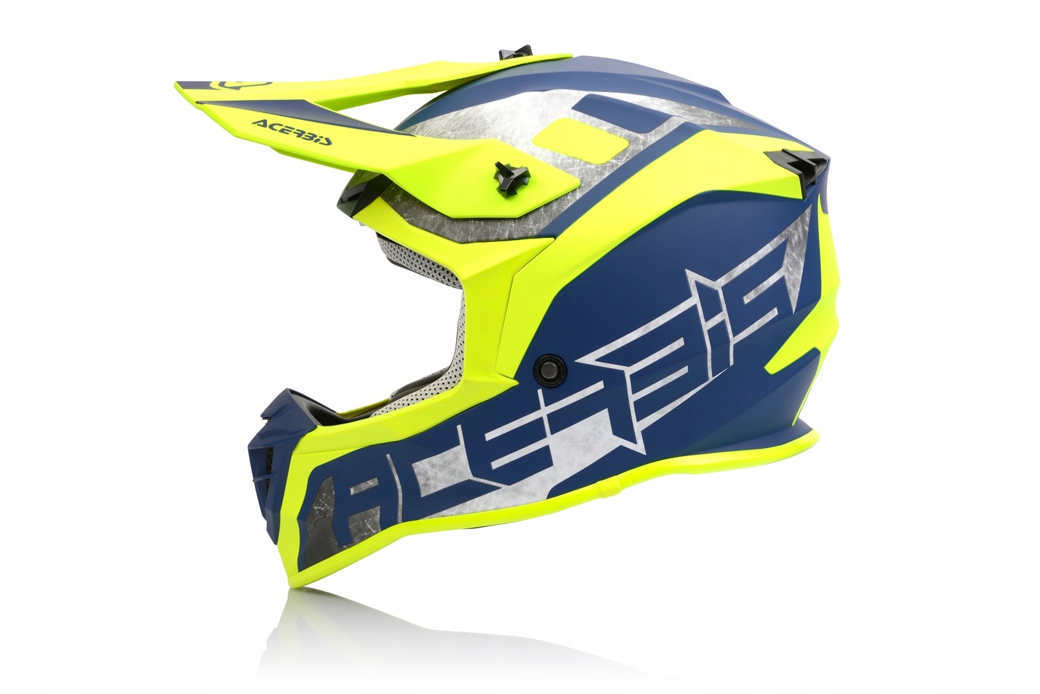 Acerbis Linear kask żółty/niebieski (fox thor airoh o'neal) ProMX M