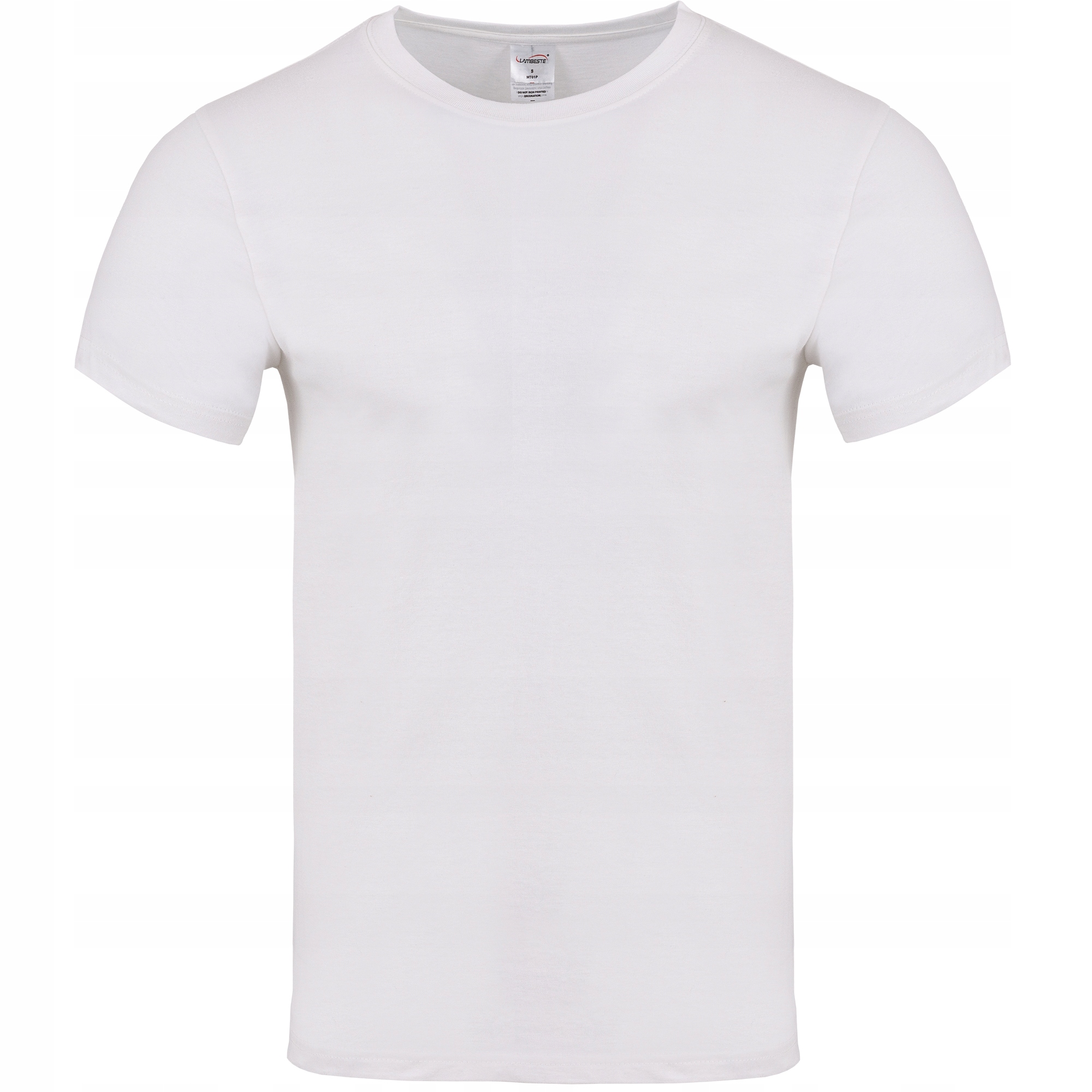 

T-shirt Męski Biały Koszulka Bawełna Bluzka Xs