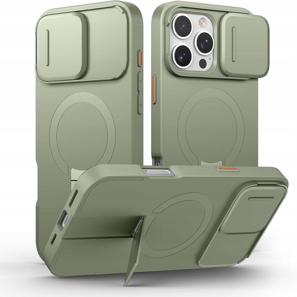 Pouzdro Suritch pro iPhone 16 Pro Max, ochrana fotoaparátu pomocí stojánku MagSafe