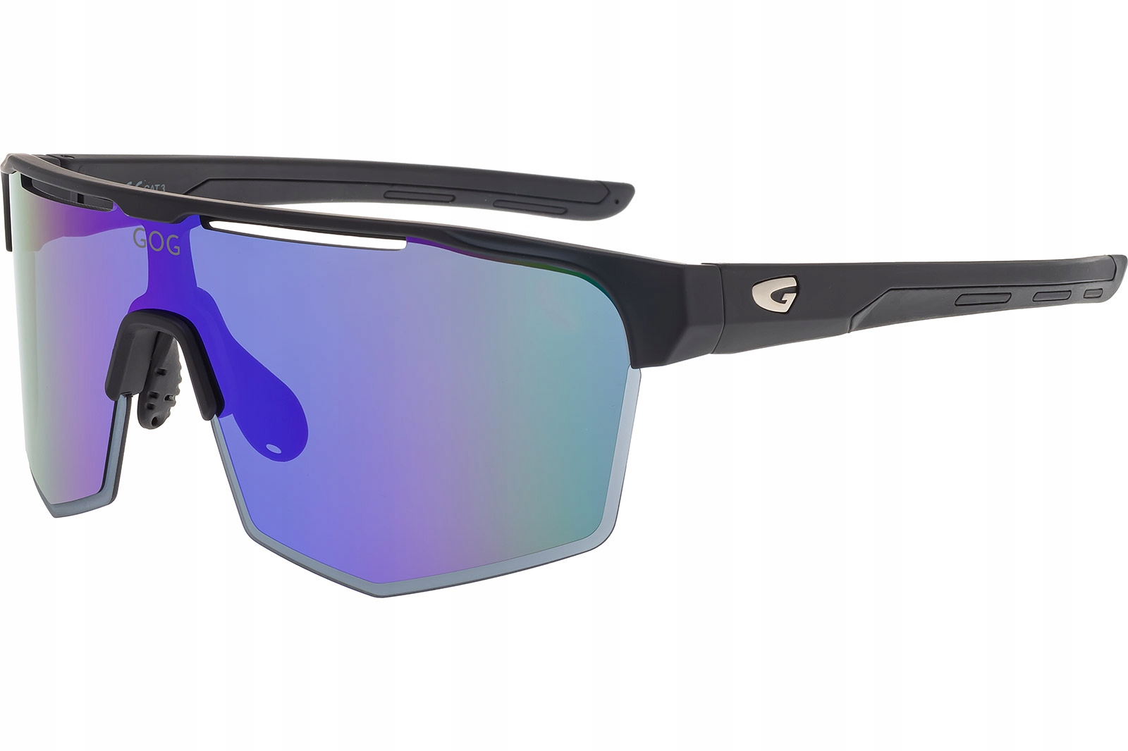 Cyklistické brýle Gog Athena Matt Black, Reflex White-blue