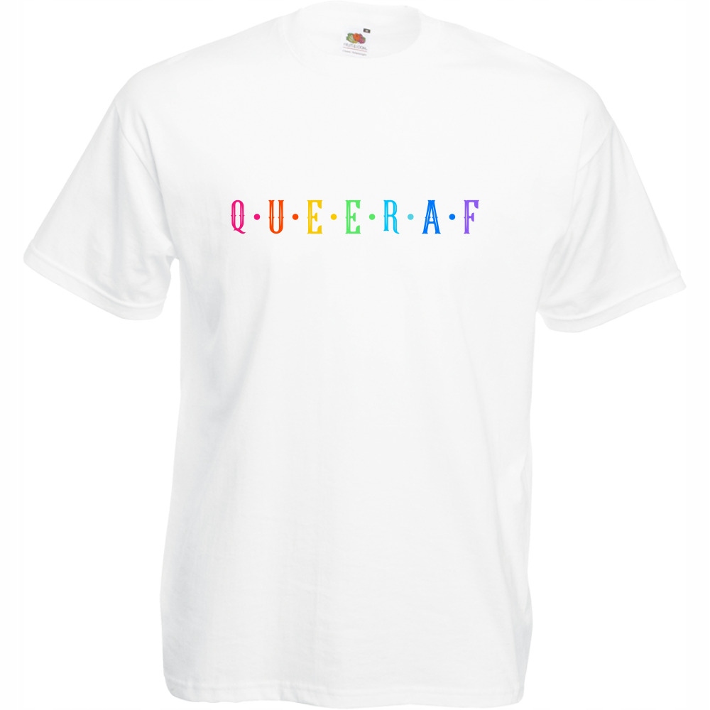 

Koszulka queer af lgbt marsz równości M biała