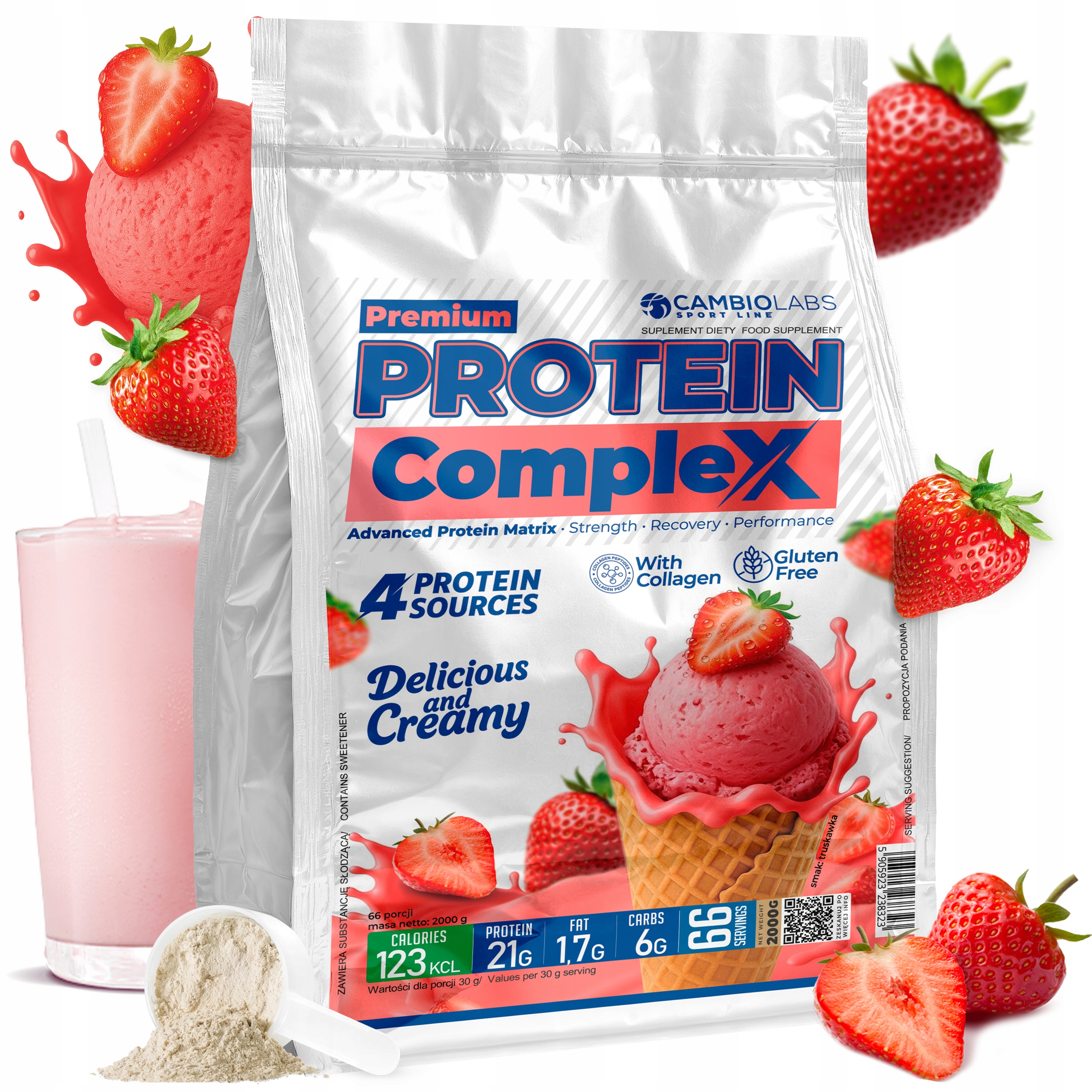 Whey Premium Protein Complex – Protein, protein, 2 kg, směs