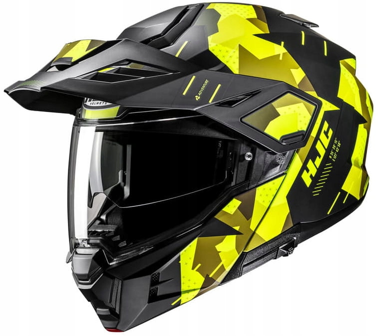 Hjc I80 Roki Black Yellow Motocyklová Prilba Čierna Žltá