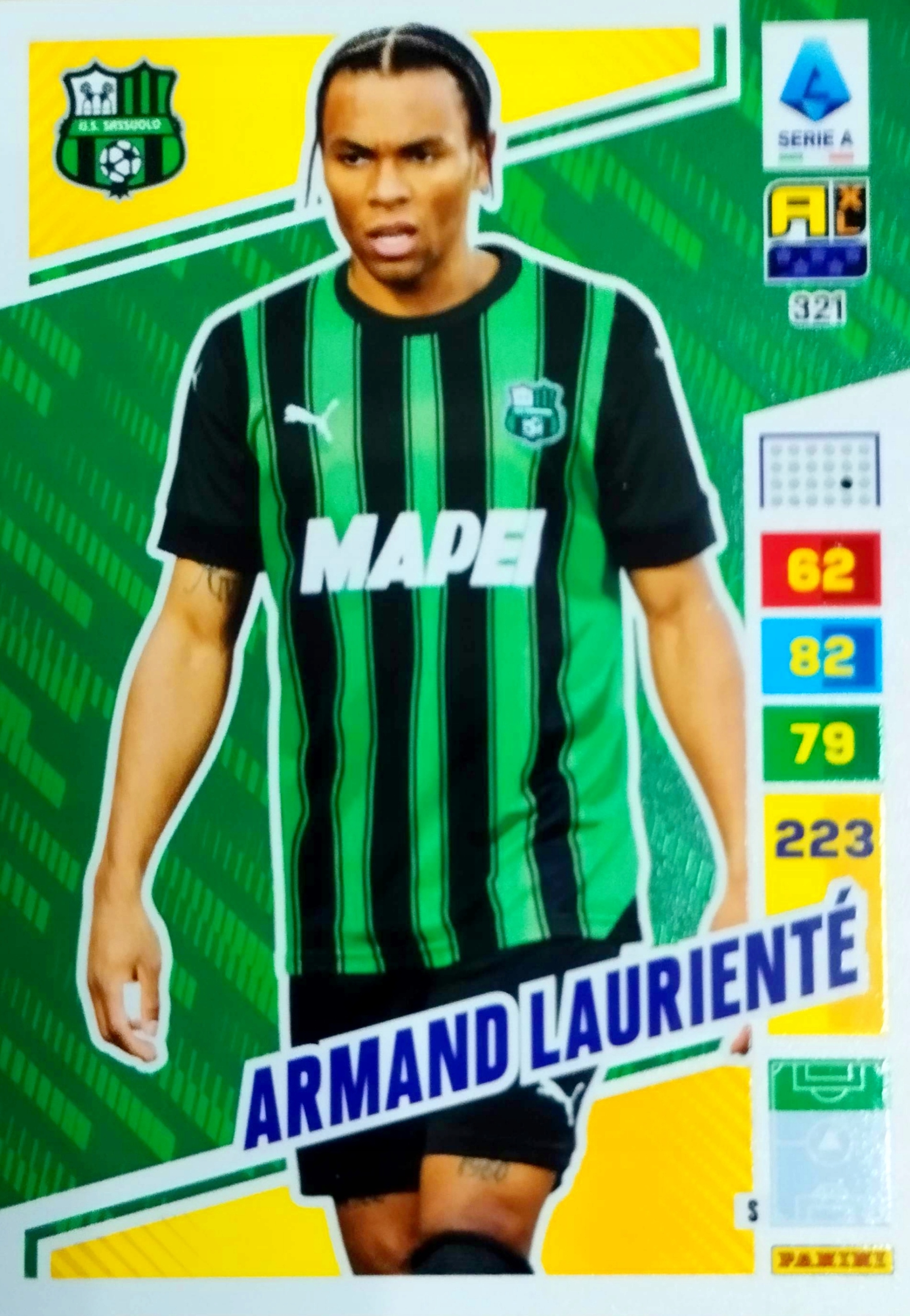 Panini Calciatori Liga Włoska 2023 2024 321 Armand Lauriente Sassuolo
