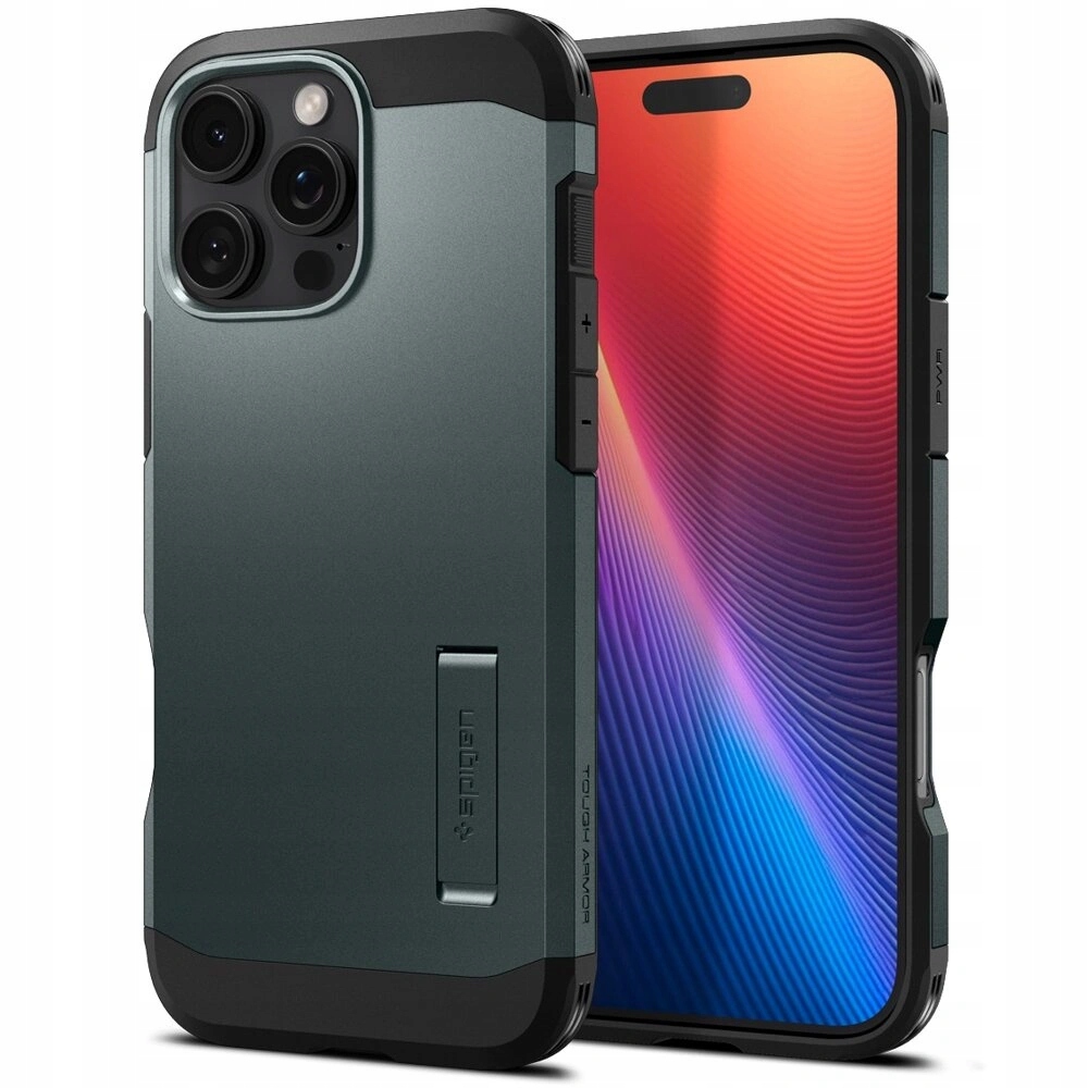 Pouzdro pro iPhone 16 Pro, Spigen Tough Armor Mag, pouzdro pro MagSafe, pancéřové