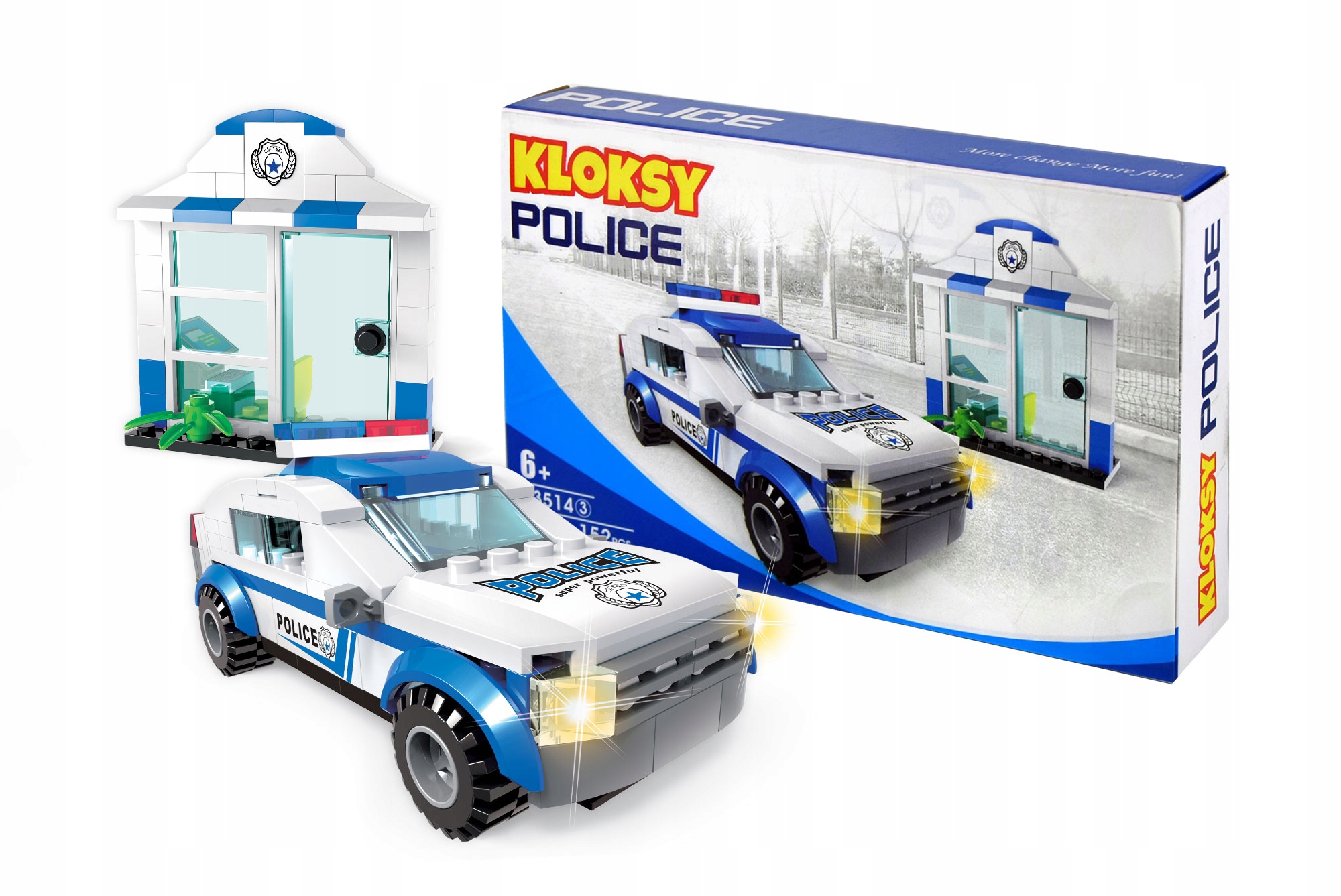 

Klocki pojazd Policja City Komisariat pojazdy auto