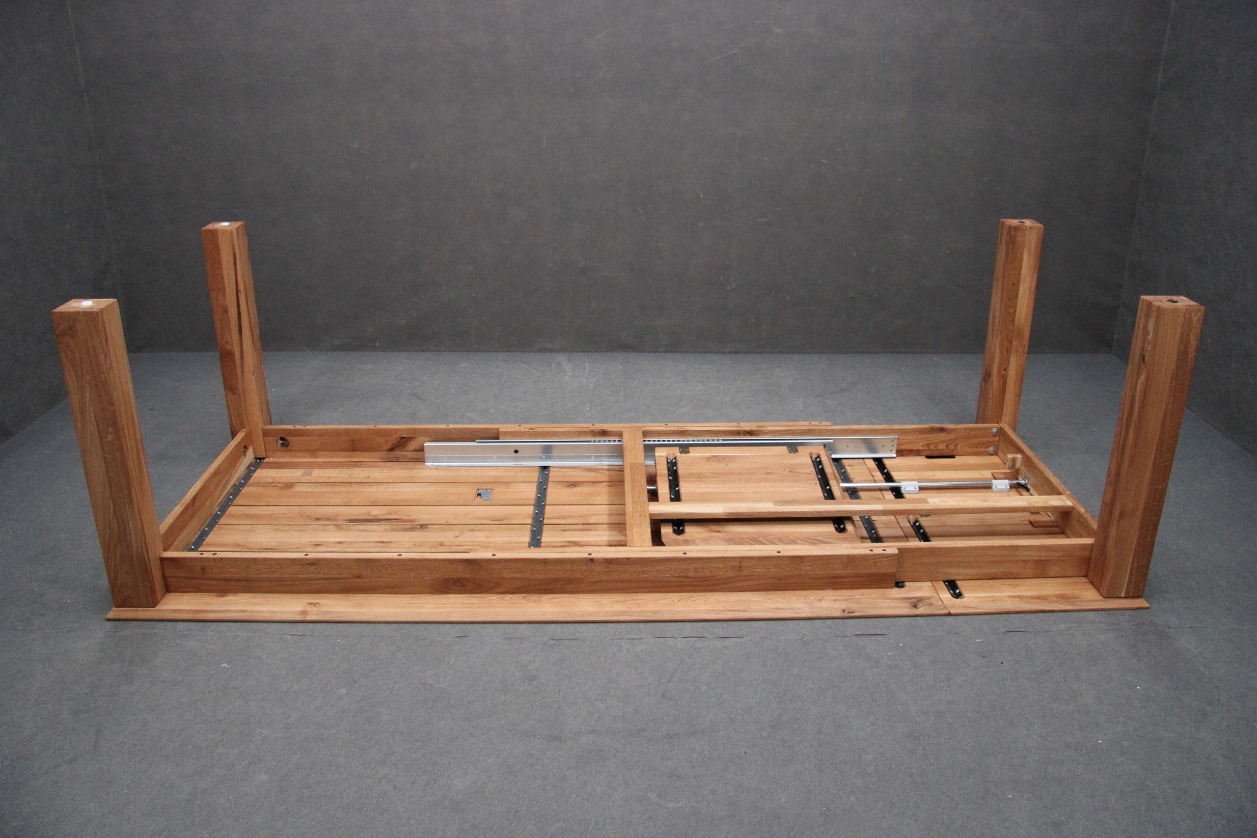 STÓŁ Rozkładany Dębowy Drewniany 300 cm Lity Dąb Olejowany Do Jadalni BGM24 Materiał drewno