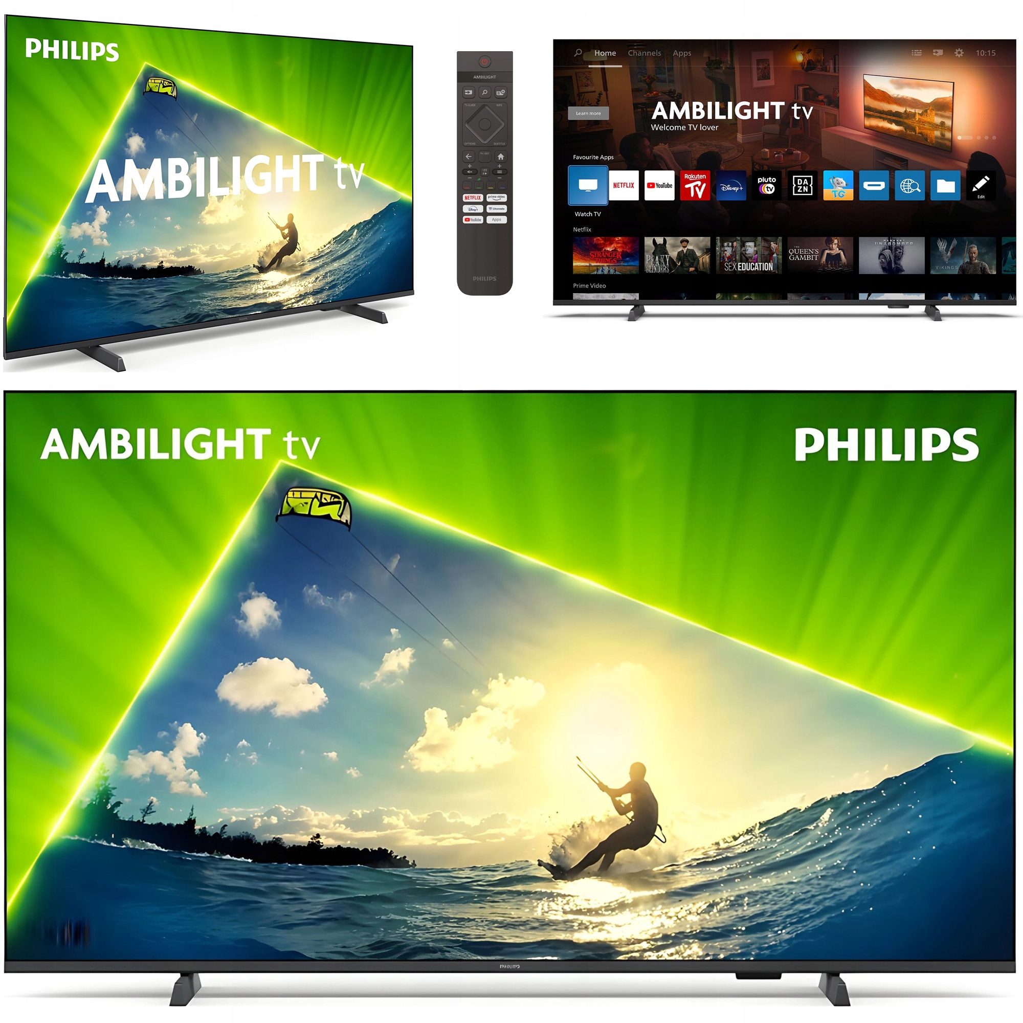 Telewizor Qled Philips 43PUS8209/12 43" Ambilight Uhd Smart Tv Dolby Atmos