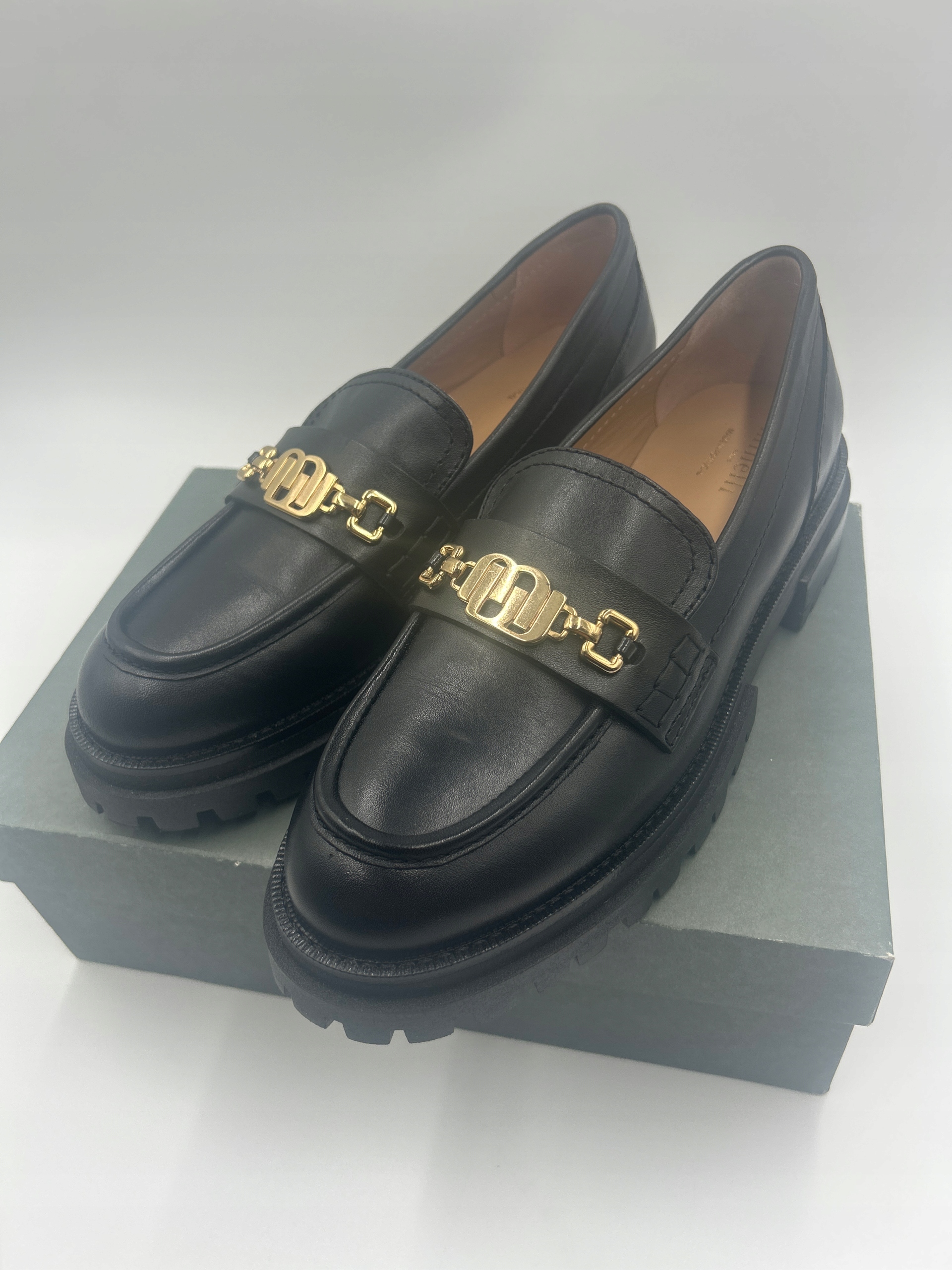 Kožené mokasíny, loafersy Minelli Alexis černé, velikost 40