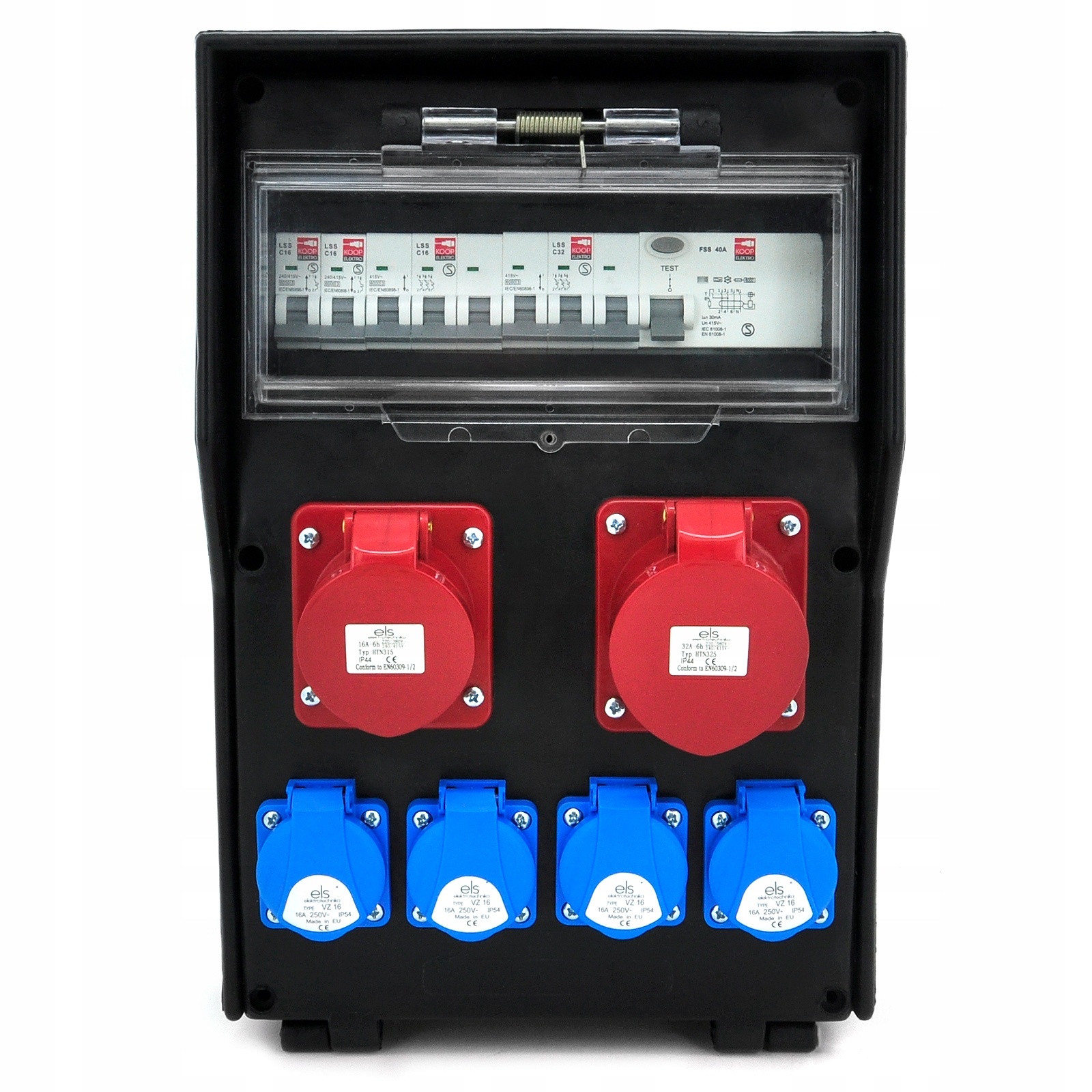 Stavební Rozvaděč Chráněný 32/5*C 16/5*C 4GS*2C FI40/4 IP44