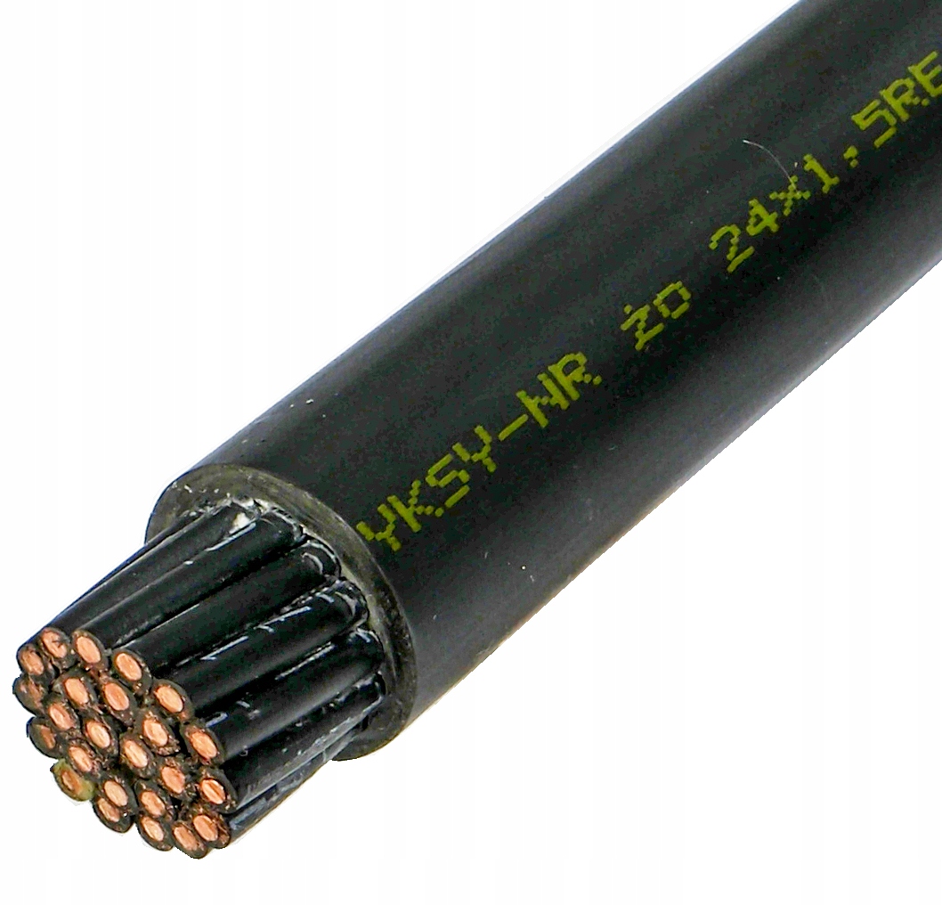 Kabel ziemny sterowniczy zewnęt UV YKSY 24x1,5 Typ przewód