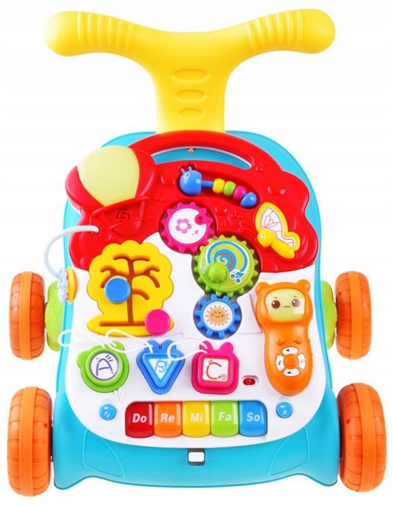 CHODZIK PCHACZ INTERAKTYWNY STOLIK EDUKACYJNY 3w1 Marka HappyBaby