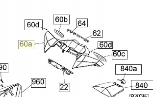 291004657 - Корпус крышка счетчика зеркала Sea-Doo GTR RXP