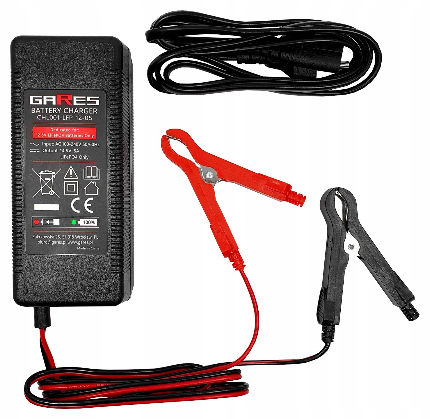 Usměrňovač Nabíječka baterií LiFePO4 12.8V 5A