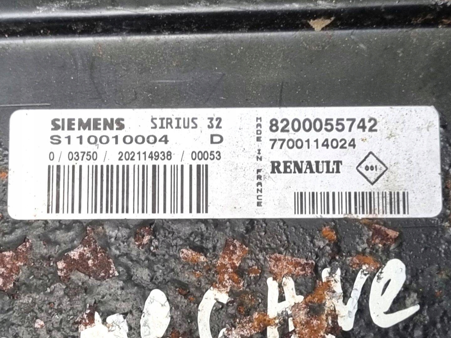 control unit of the engine Renault Megane facelift 2000 8200055742