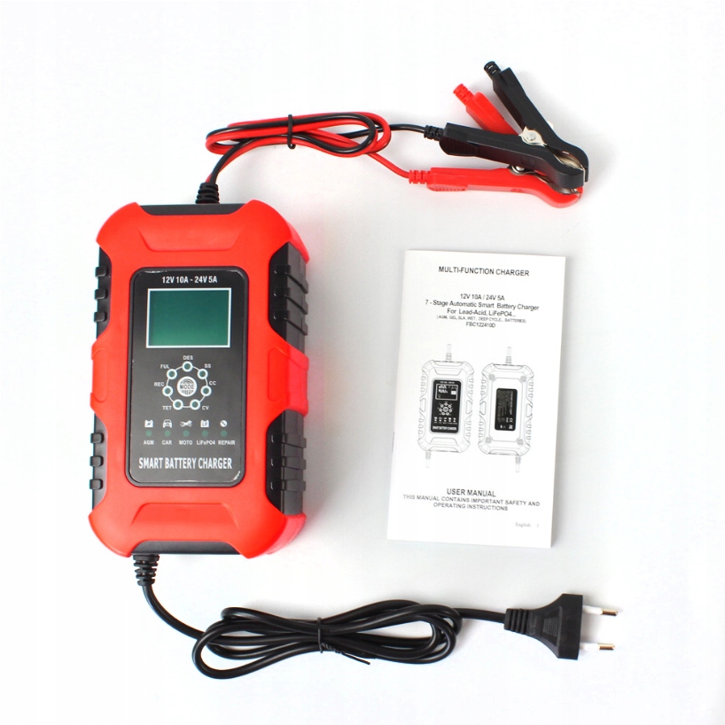 

Ładowarka do akumulatorów żelowych Gel 12V/24V 10A